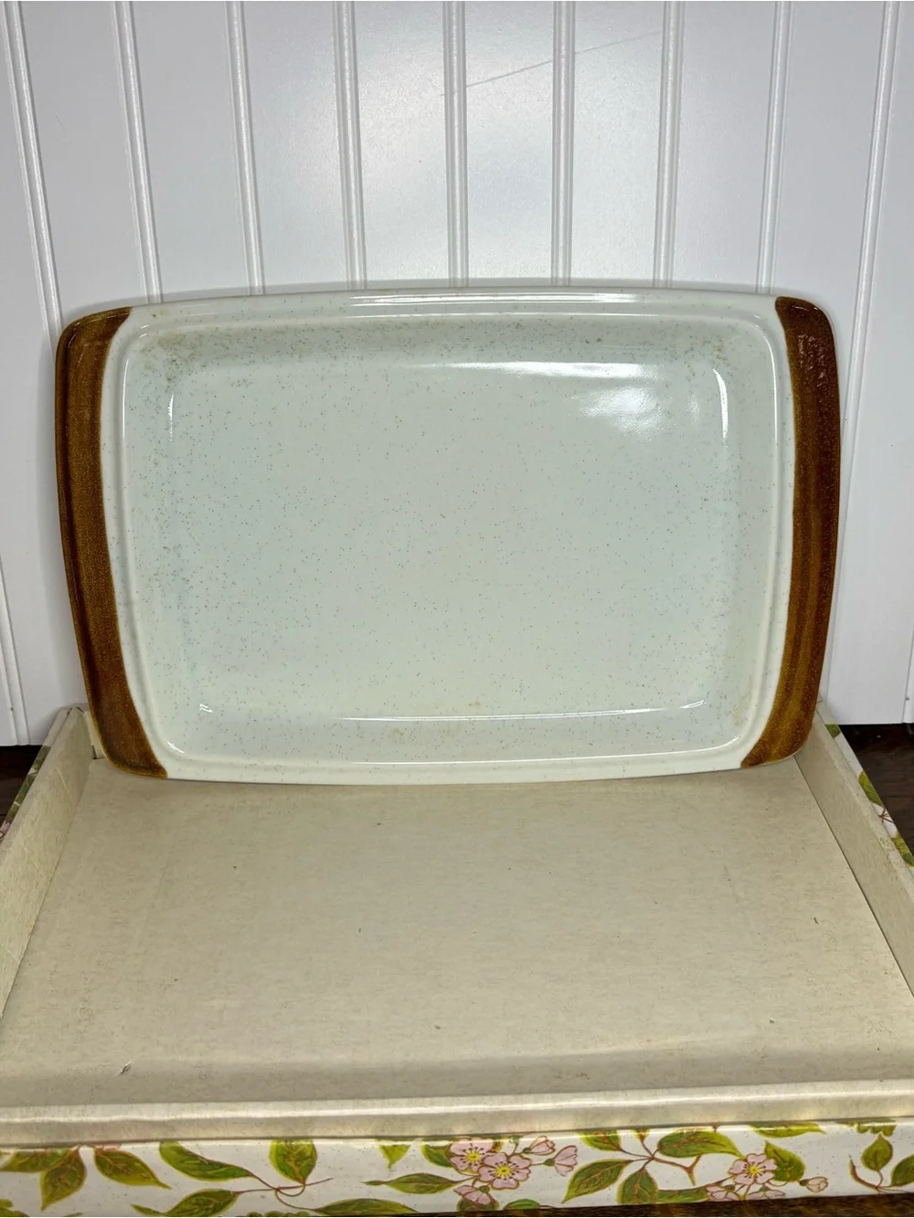 VTG 1976–1979 Mikasa Natural Beauty C9000 Serving Platter, Made in Japan IOB